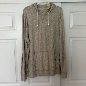 American Eagle Men's gray Hoodie with Drawstrings